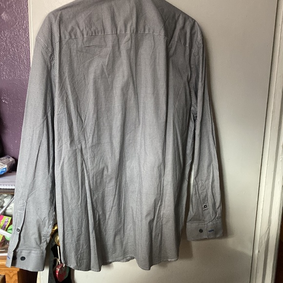 Button down shirt black and white - Picture 7 of 9